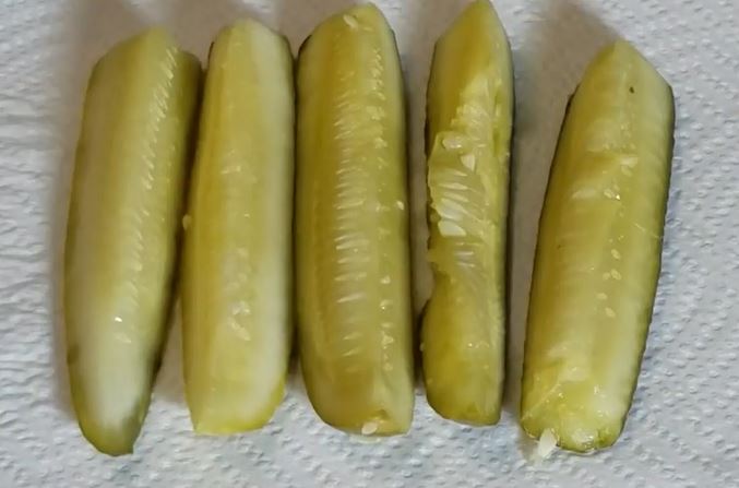 pickles in fries shape