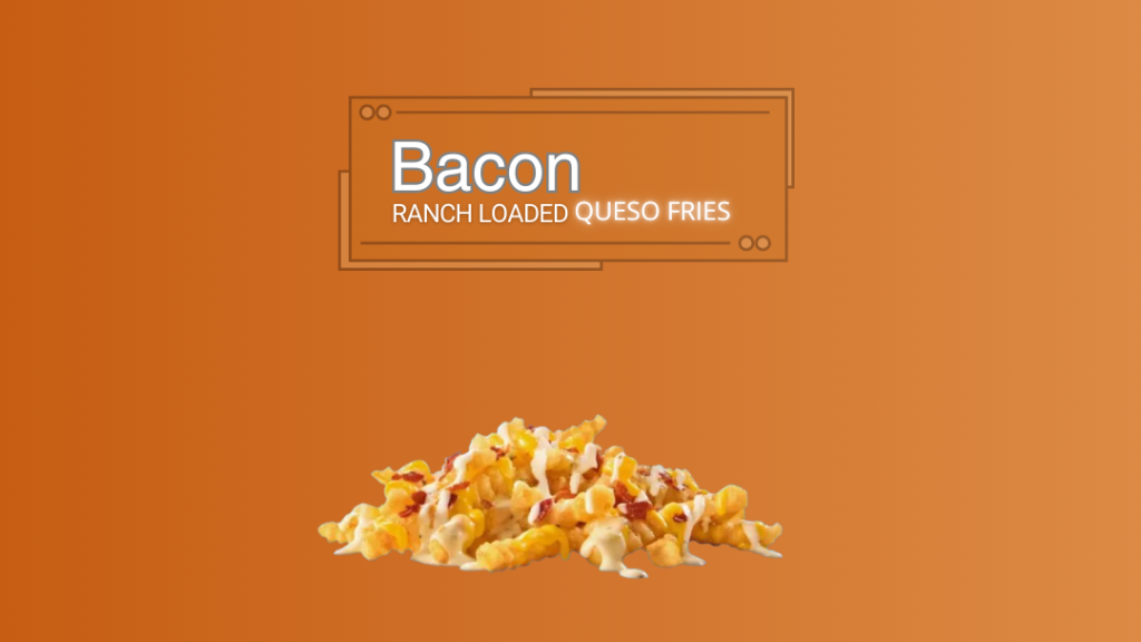 Sonic Bacon Ranch Loaded Queso Fries