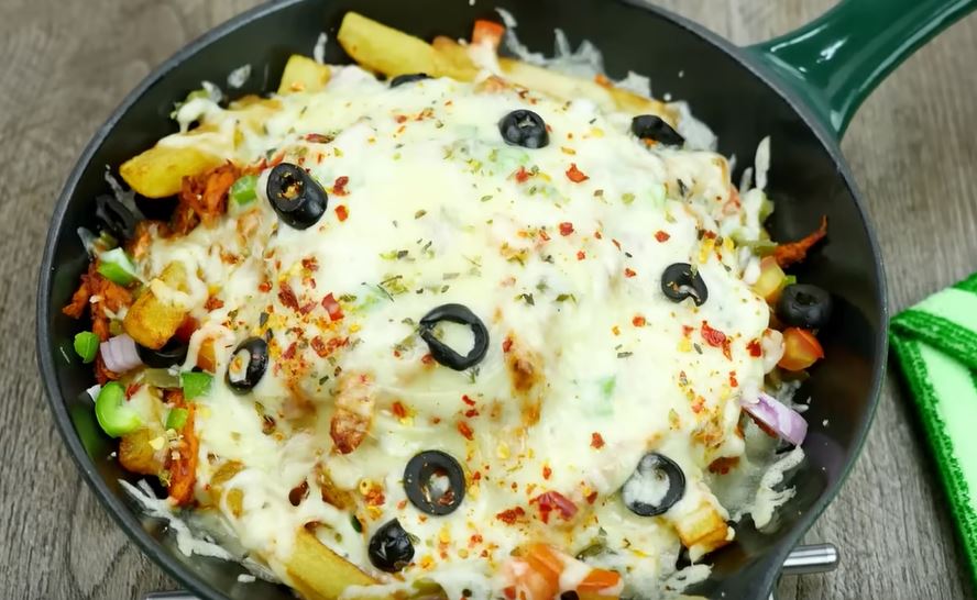 bacon ranch queso fries at home