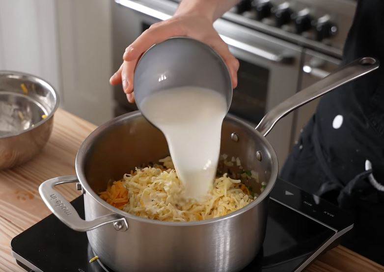 cooking cheese and milk