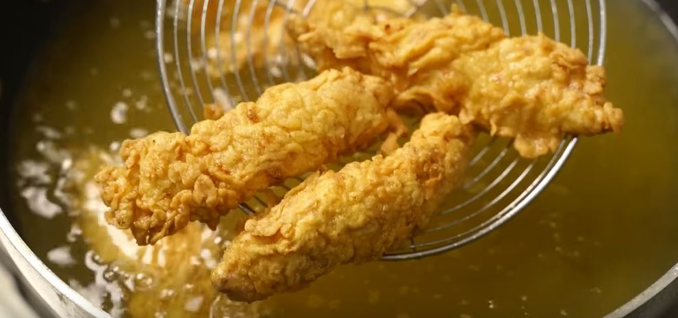 frying chicken tenders