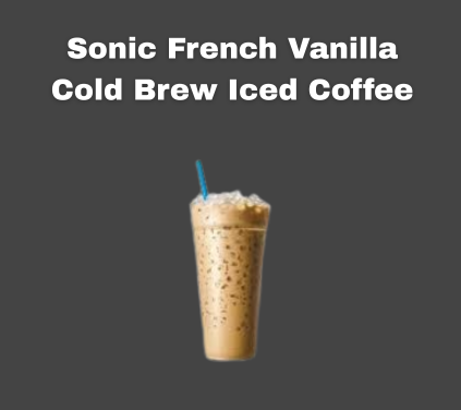 Sonic French Vanilla Cold Brew Iced Coffee