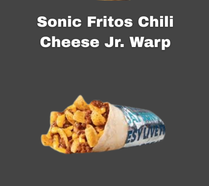 Sonic Fritos Chili Cheese Jr. Warp